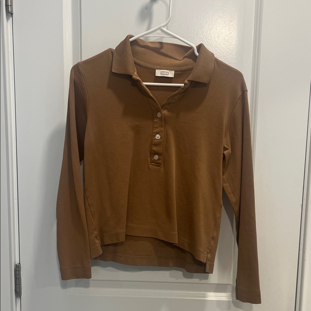 AYR Camel Long Sleeve Top